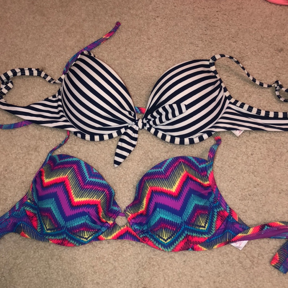 two fun bikini tops ! can be sold individually!